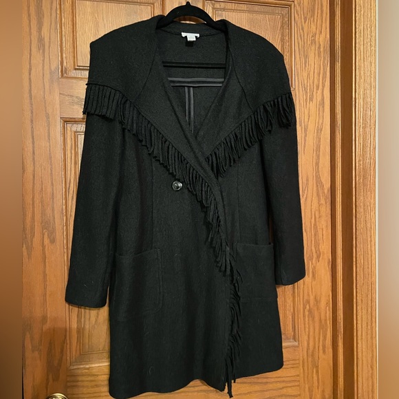Chico's Jackets & Blazers - Chico’s Black Fring Jacket